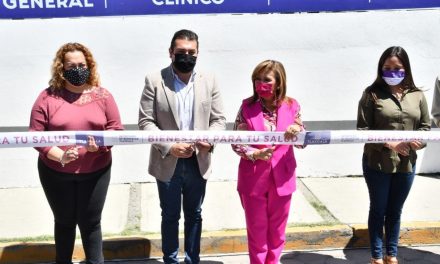 Inauguran gobernadora y presidente de Huamantla clínica del Bienestar