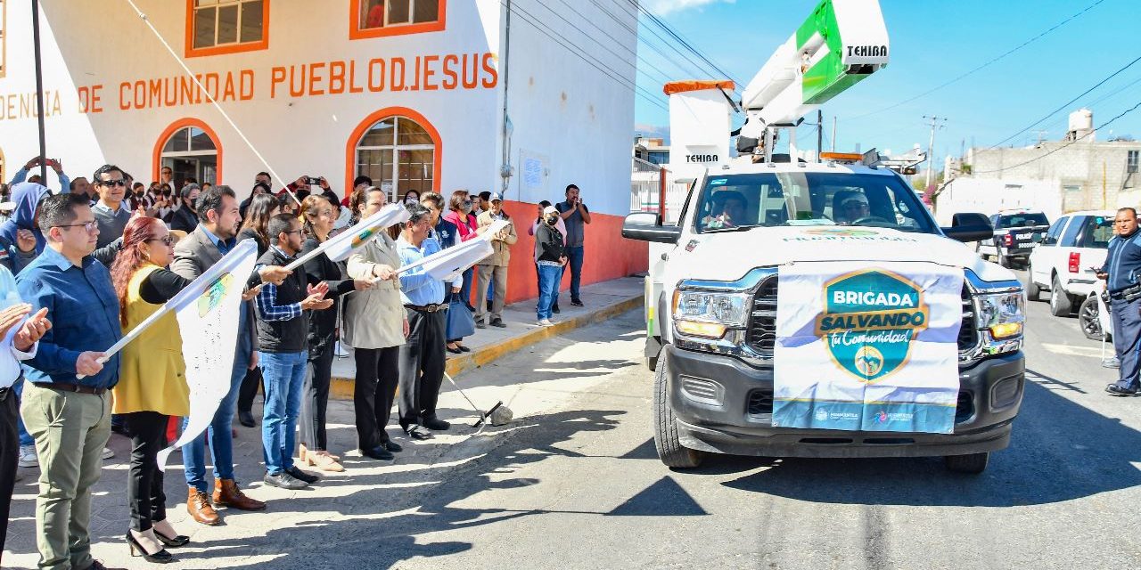Pone en marcha Salvador Santos Cedillo la Brigada «Salvando tu Comunidad» en el Pueblo de Jesús