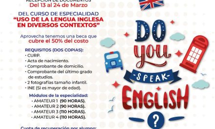 Invitan en Chiautempan al curso «Uso de la lengua inglesa en diversos contextos”