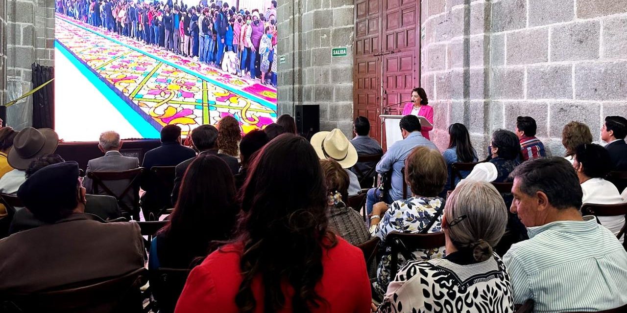 Busca Huamantla inscribir las alfombras y tapetes como Patrimonio Cultural Inmaterial de México y de l Unesco