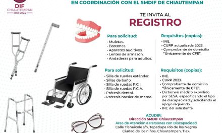 Abre DIF Chiautempan registro para adquirir aparatos funcionales y prótesis dentales