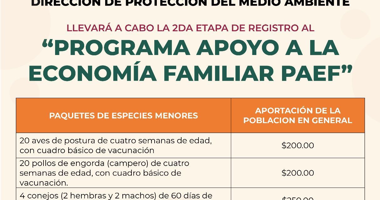 Abre Ayuntamiento de Chiautempan registro para programa de apoyo a la economía familiar