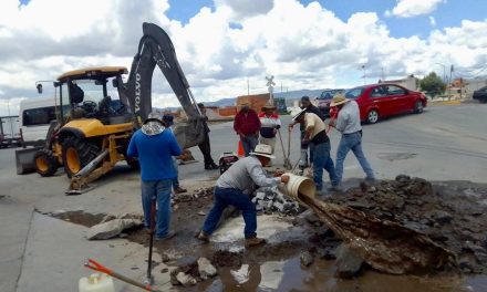 Repara CAPAMH avería en línea principal del Pozo Benito Juárez