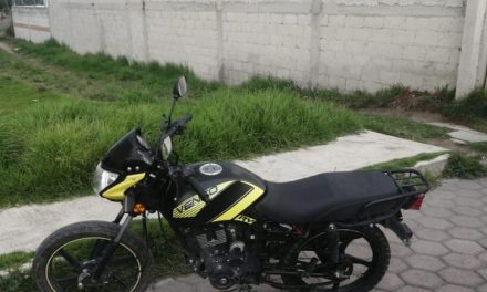 Recupera Policía de Chiautempan motocicleta con reporte de robo