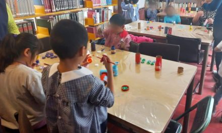 Niñas y niños de Huamantla participan en el curso de verano «Mis vacaciones en la biblioteca»