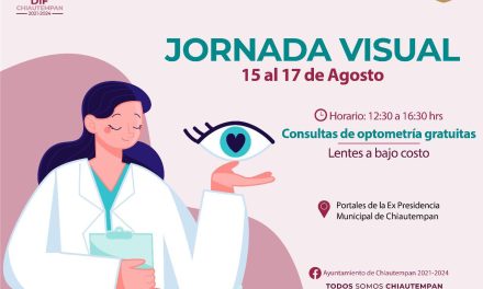 Invita SMDIF Chiautempan a Jornada visual, del 15 al 17 de agosto