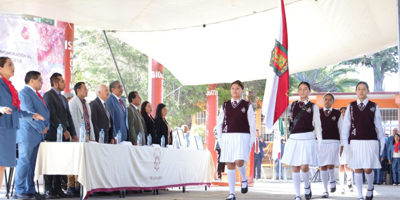 En la Técnica 4 inaugura presidente de Chiautempan ciclo escolar 2023–2024