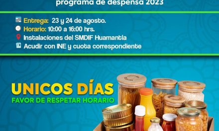 Entregará SMDIF Huamantla despensas a beneficiarios inscritos en el programa de Asistencia Social