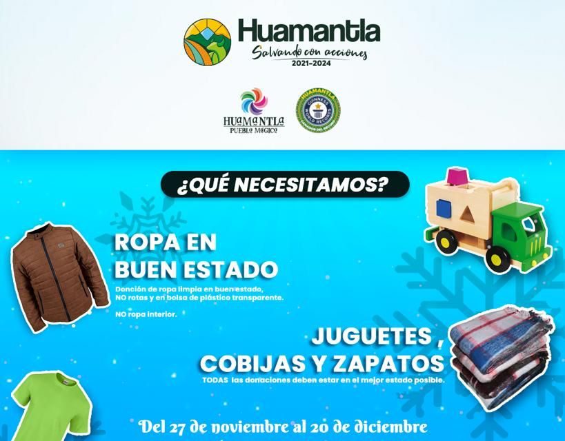 Invita Coordinación de la Juventud a sumarse a la campaña «Huamantla sin Frío»