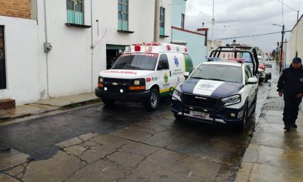 Responde Seguridad Pública de Huamantla reporte de una persona inconsciente en su domicilio
